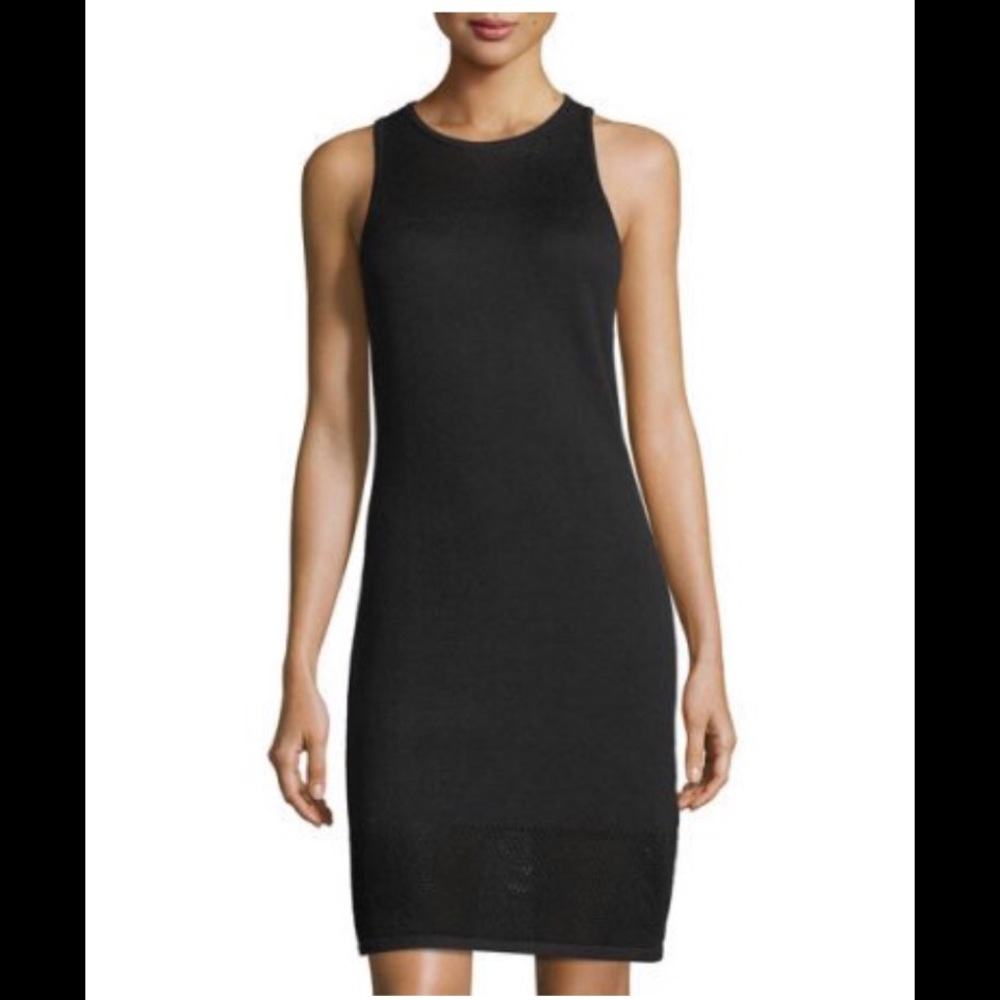 New MICHAEL Michael Kors Black Tank sweater dress